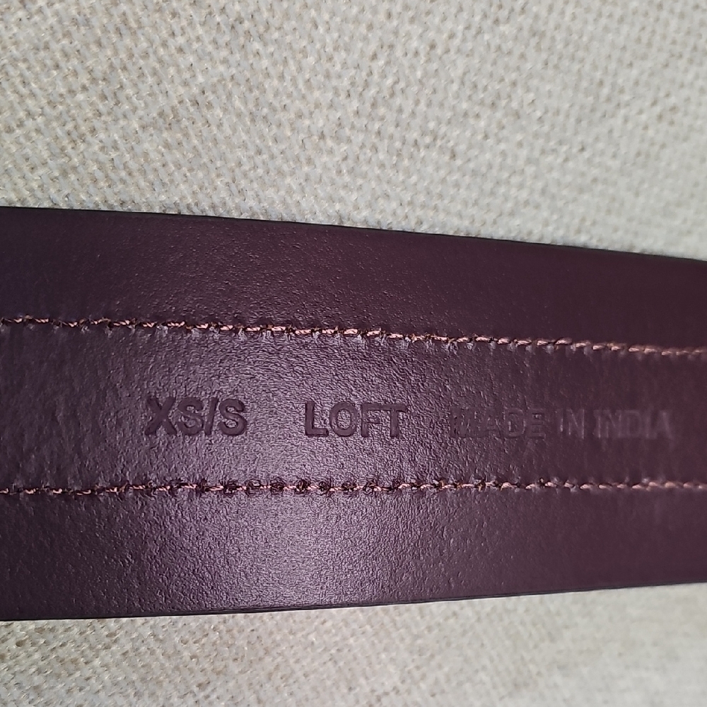 Loft Purple Suede Belt, Silver Buckle - Picture 7 of 10